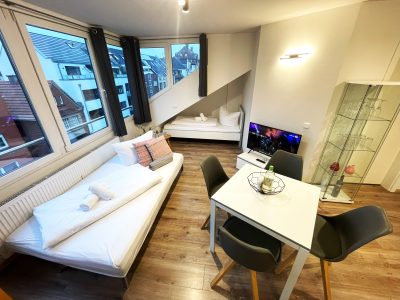 Wohnbereich inkl. Schlafsofa und 3. Bett Flat 3.2